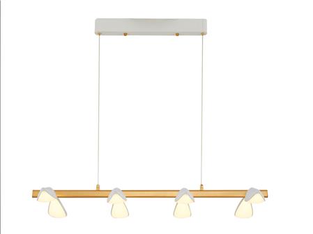 4060-8AS,01 8 Row Chandelier White
