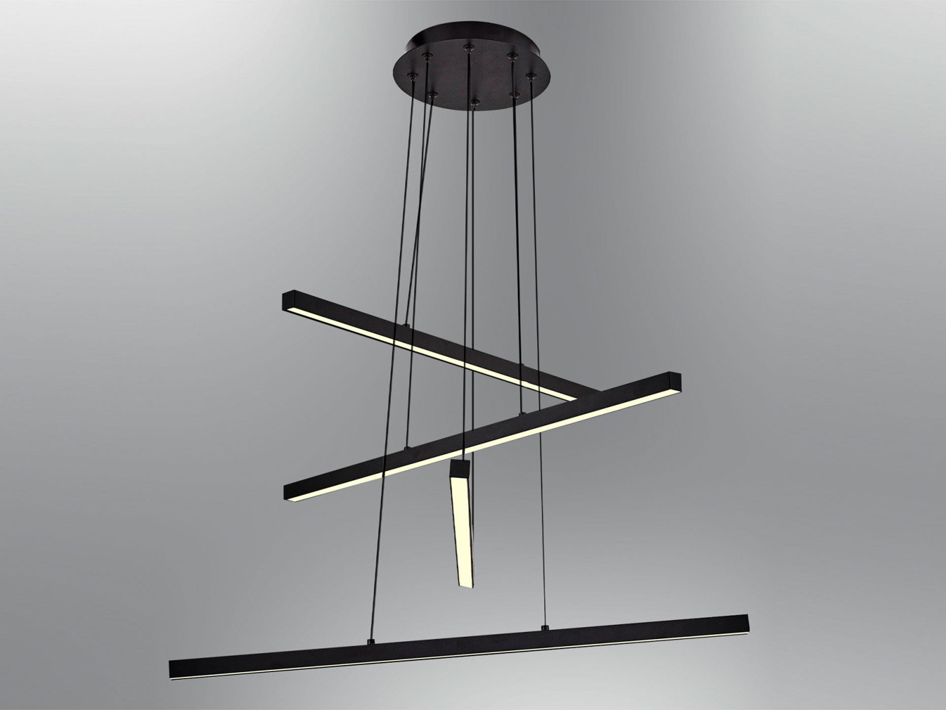 3150-2A-19 4 Mikado Pendant Lamp Black