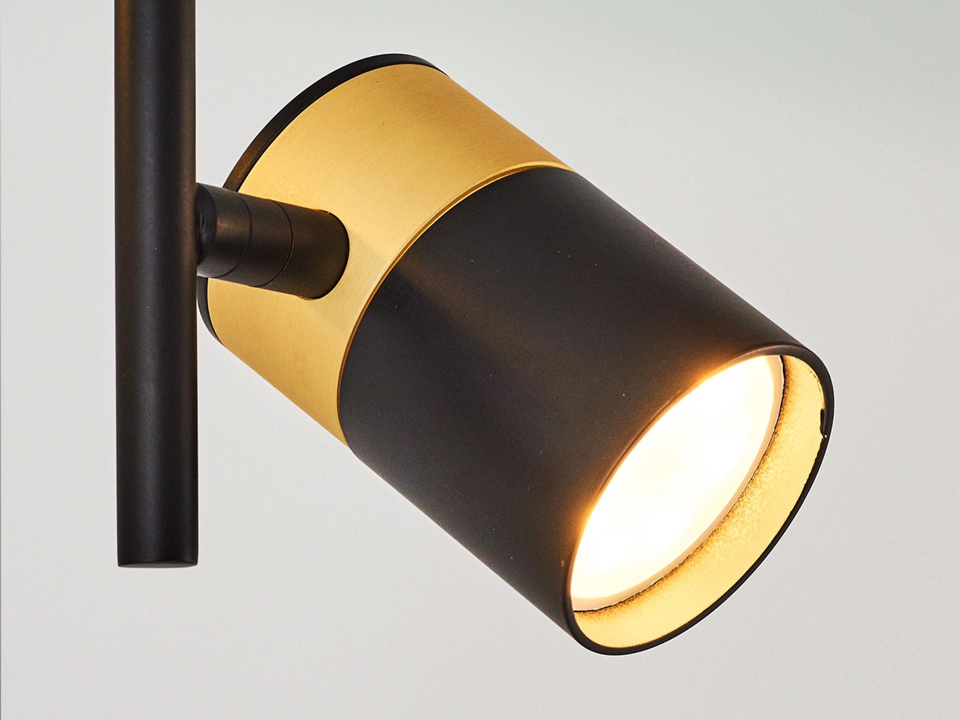 5040-6S-19 Kaliga 6 Lined Plafonyer Black