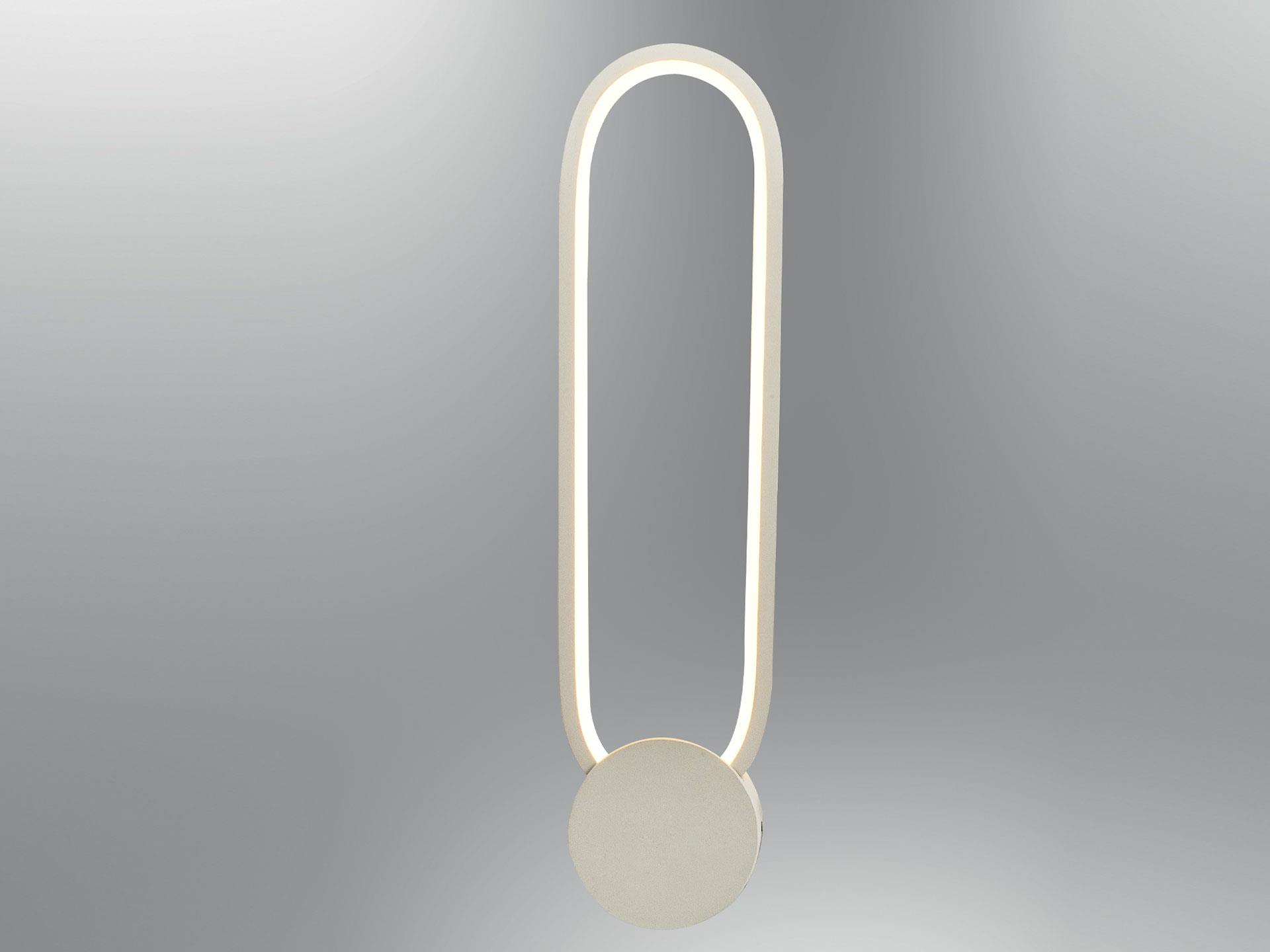 5801C-APL,01 Anevo Oval Sconce White