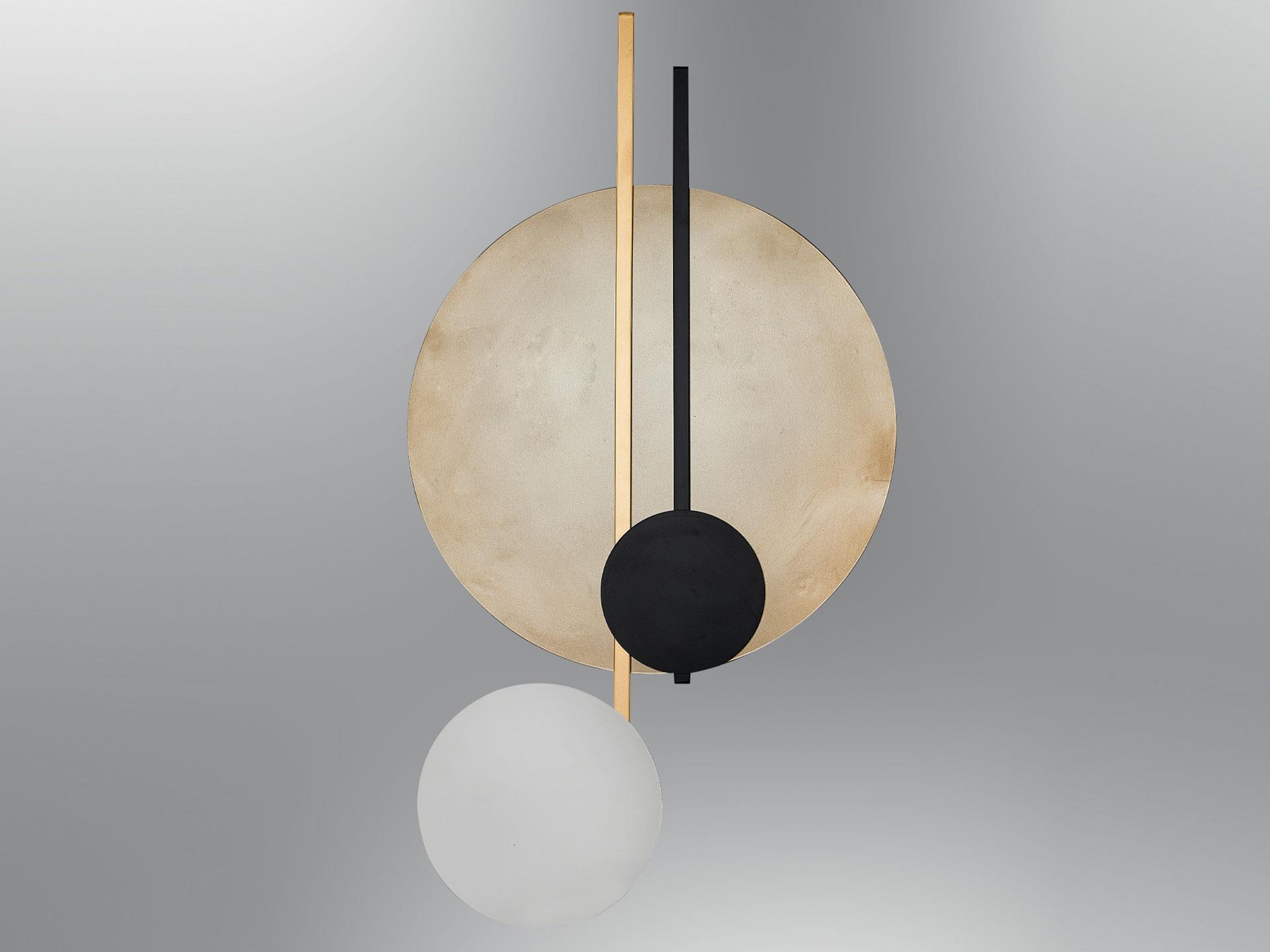 155-B Fera Wall Panel Sconce White+Tumbled