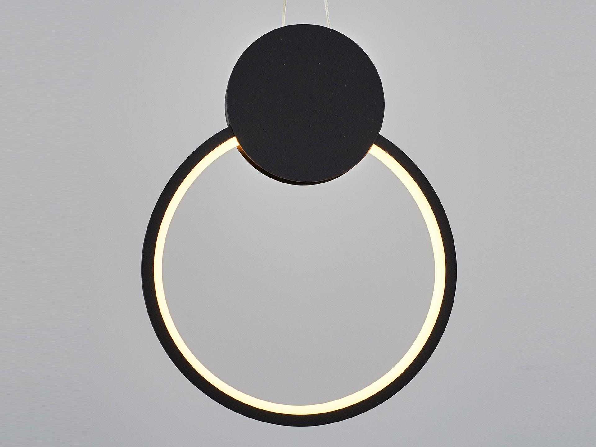 5801A-APL,19 Anevo Round Sconce Black