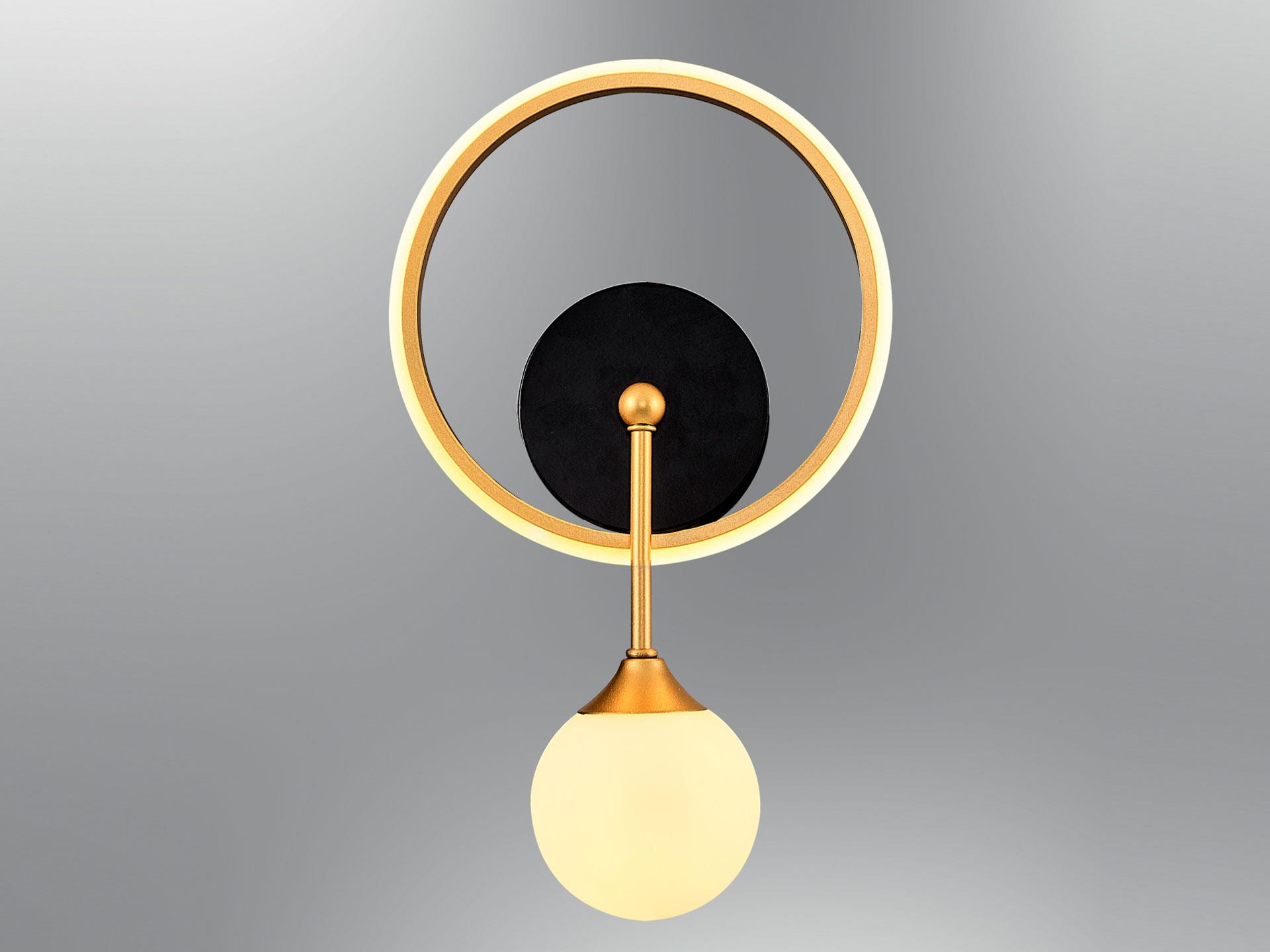 2611-1-20 Halo Round Sconce Tumbled