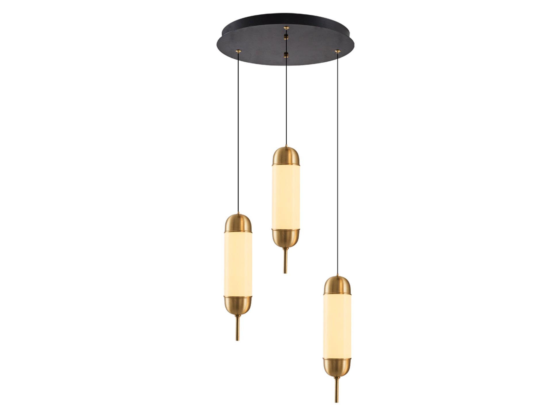 4519-3A Capsule 3 Piece Pendant Lamp Tumbled