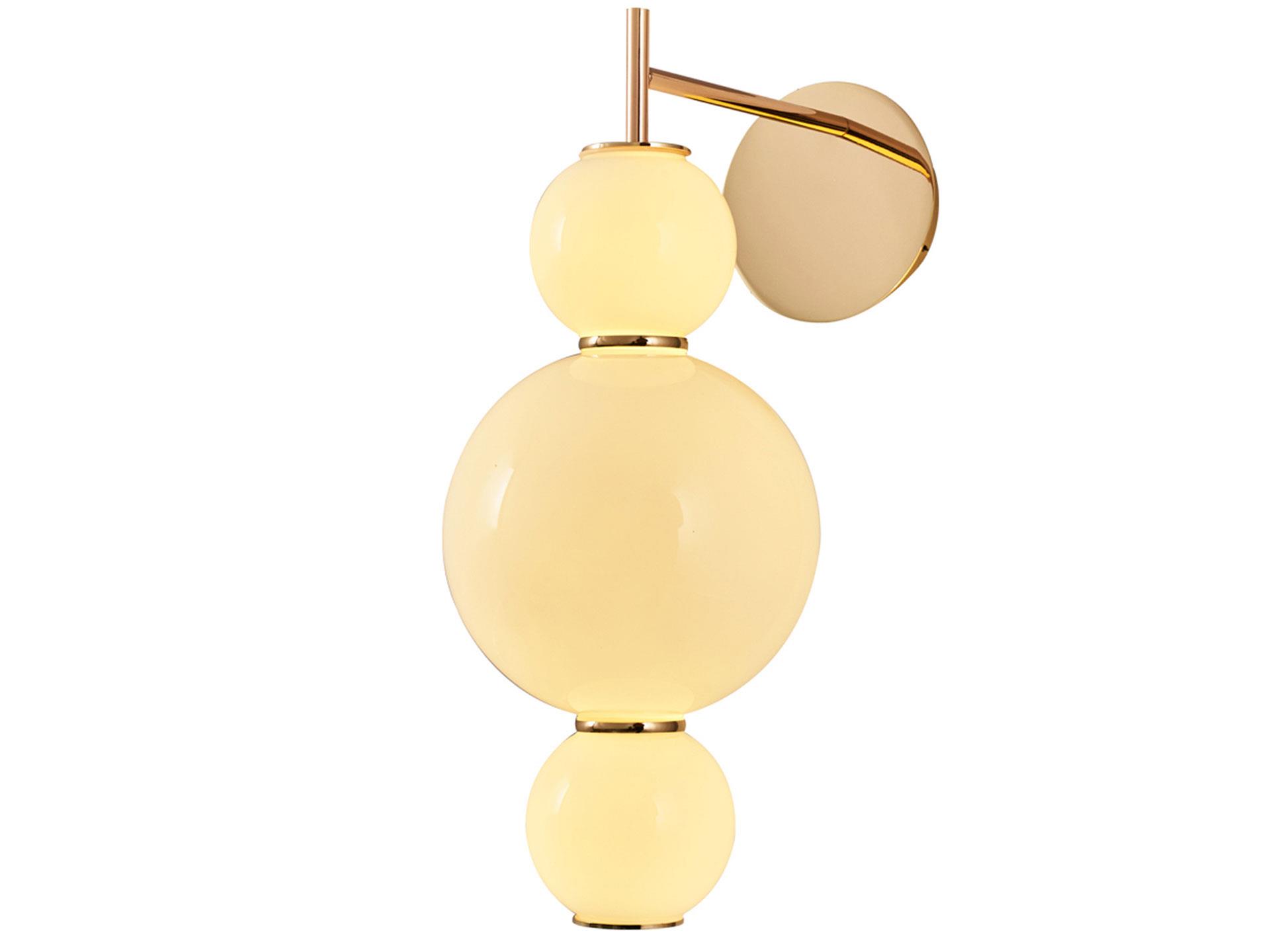 5235-APL2 3 Glass Wall Sconce A-D-A Rose Gold