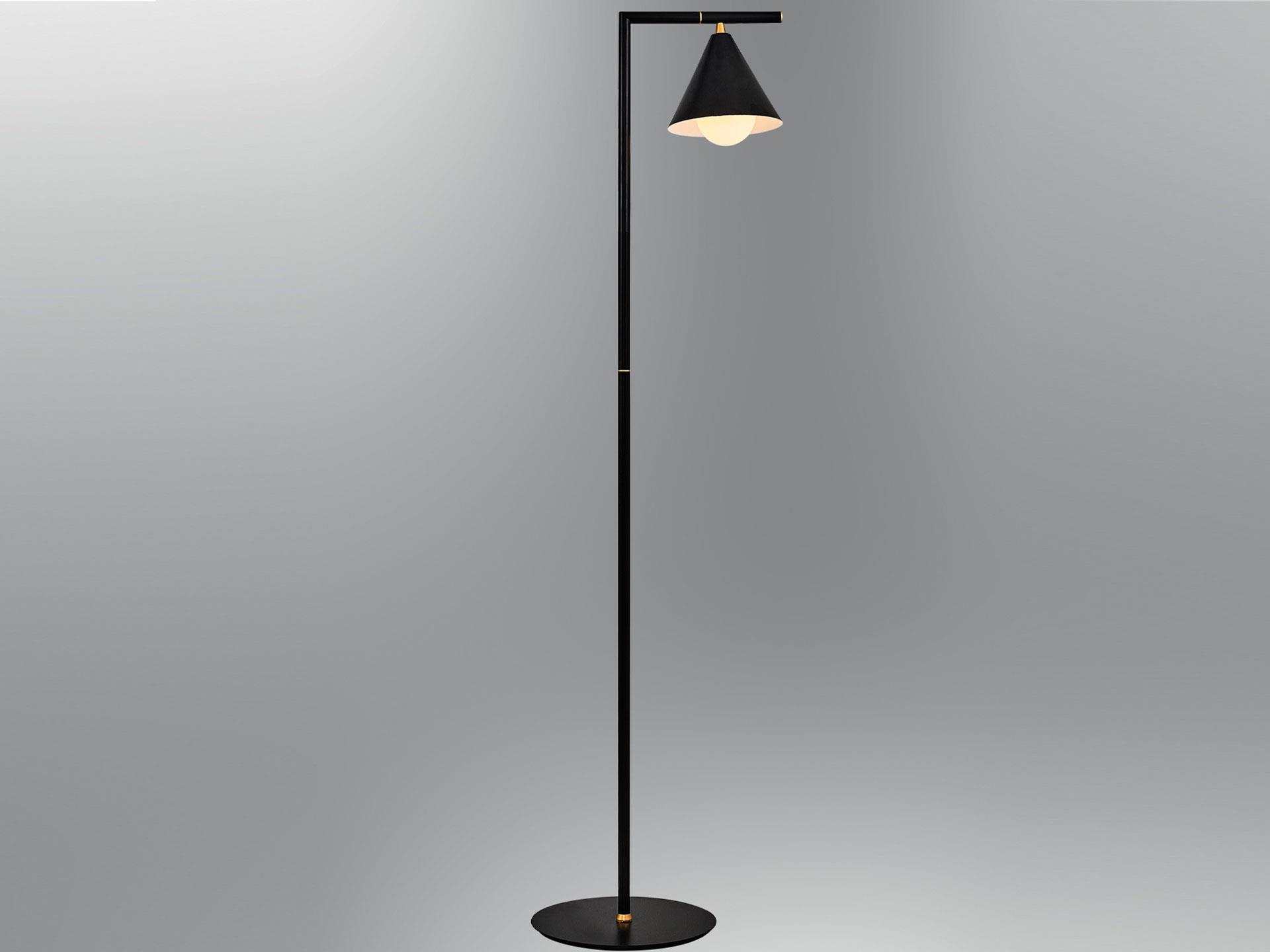 3130-l 19 Bell Floor Lamp Black