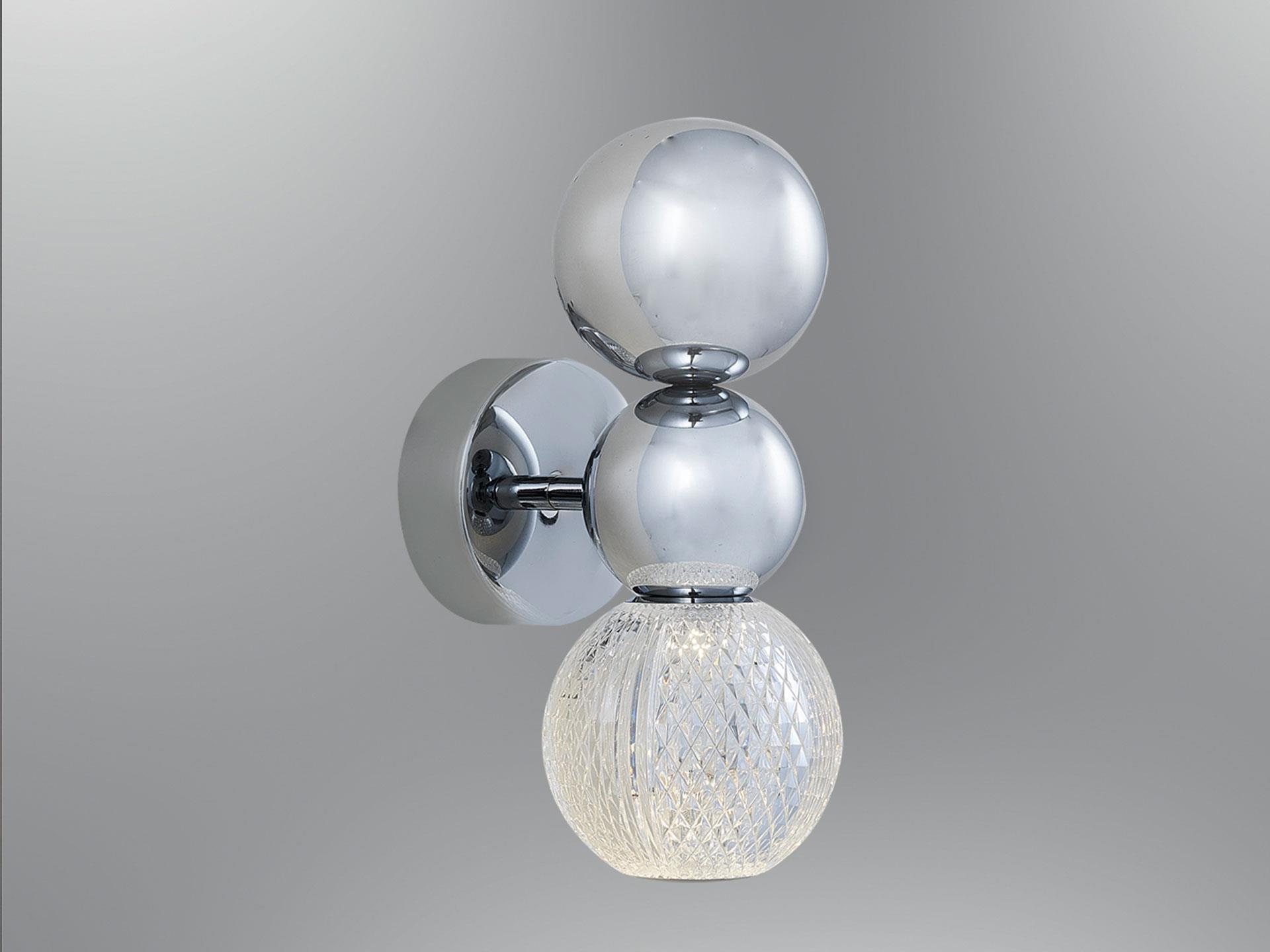 4136-apl-02 Sun Sconce Chrome