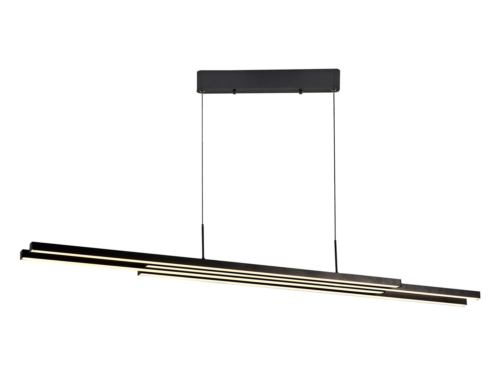   3151-3A Long Row Merit Pendant Lamp Matt Black