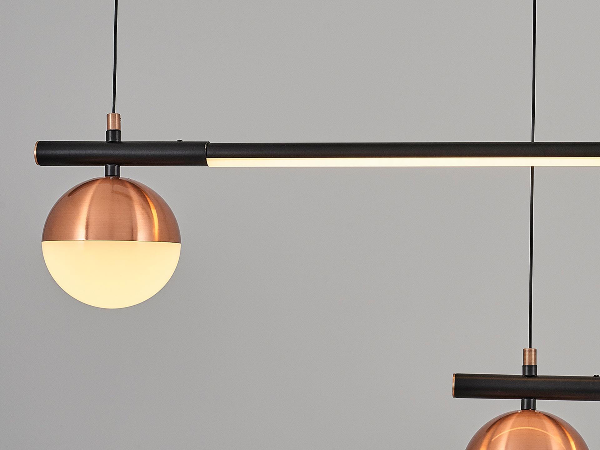 3131-3A-19 3 Pcs Ronda Pendant Lamp Black