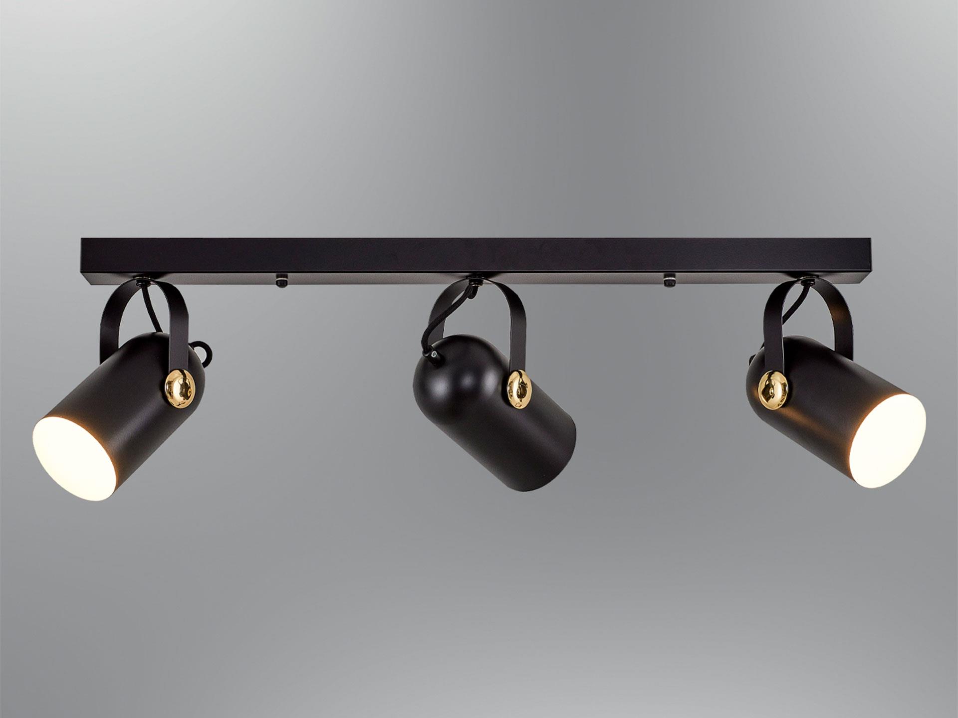   5019-3S,19 Mambo 3-Line Plafonyer Black