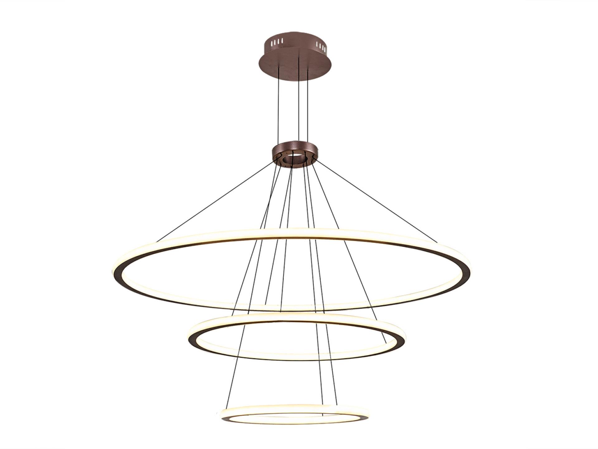 5701-3C-04 Round Chandelier 100+60+40 Brown