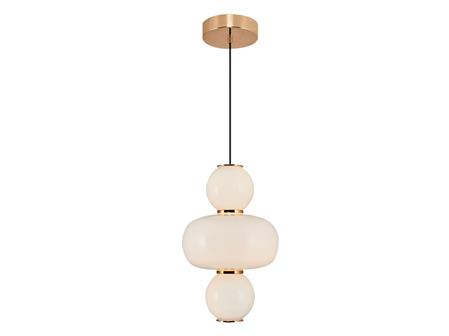 5235-1 3 Glass Pendant Lamp A-B-A Rose Gold