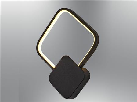 5801B-APL,19 Anevo Triangle Sconce Black