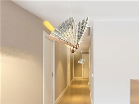 Luxury Modern Butterfly 2 Pieces Colorful Led Chandelier
