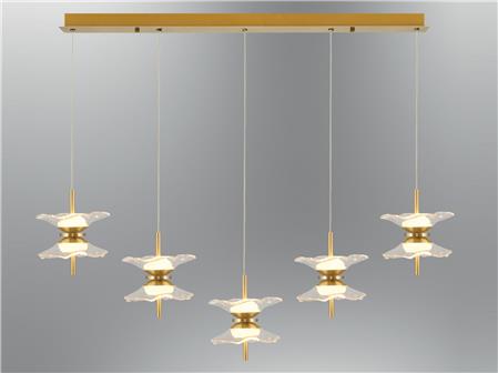 4113-5AS Fona 5-Line Suspension Gold