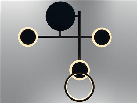 2657-3-19 Ape Sconce Black