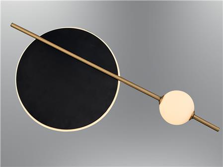 154 Metal Wall Panel Sconce Black