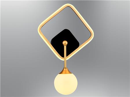 2611-3-20 Halo Square Sconce Tumbled