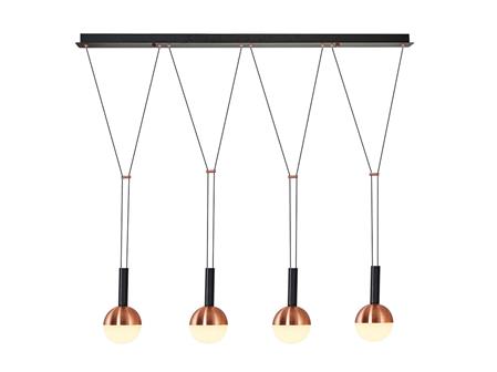 4-Sequential Suspension Pendant Rose Gold
