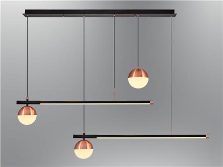 3131-3A-19 3 Pcs Ronda Pendant Lamp Black