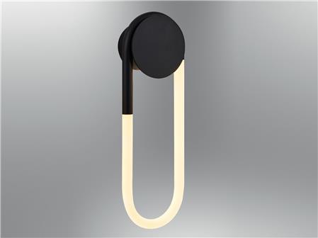5710-APL,19 Hook Wall Sconce Black