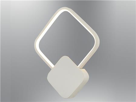 5801B-APL,01 Anevo Triangle Wall Sconce White