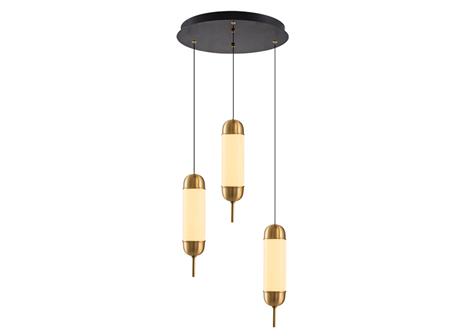 4519-3A Capsule 3 Piece Pendant Lamp Tumbled