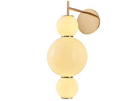 5235-APL2 3 Glass Wall Sconce A-D-A Rose Gold
