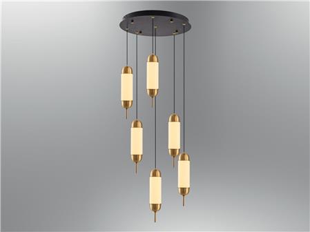 4519-6A Capsule 6-Piece Pendant Tumbled