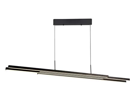 3151-3A Long Row Merit Pendant Lamp Matt Black