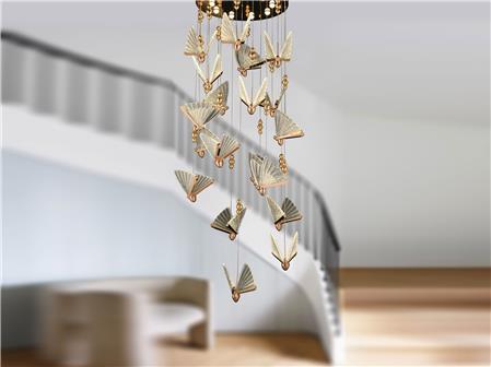 Luna Lighting Luxury Modern BUTTERFLY 19 led chandelier