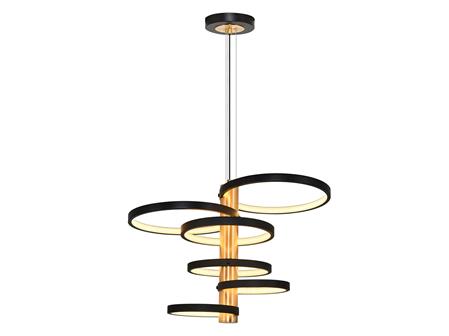 5713-6A Apale 6-Piece Pendant Lamp Matt Black