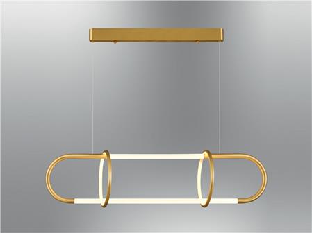5710-1,03 Hook Chandelier Yellow