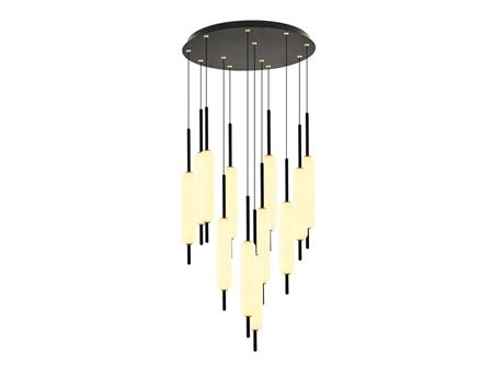 4518-12A,19 12-Piece Sausage Suspension Black