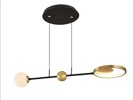 3111-1 Rise Single Chandelier Tumbled